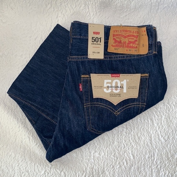 LEVI'S 501 ORIGINAL FIT MEN'S JEANS - Picture 3 of 11